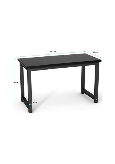 Forge 120 X 60 Cm Oyuncu Masası, Bilgisayar Masası, Metal Ayaklı, Siyah Genel