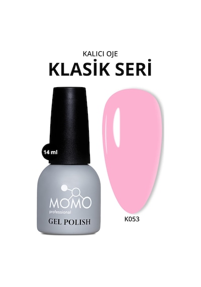 Momo Professional Kalıcı Oje K053 Pastel Pembe 14 Ml