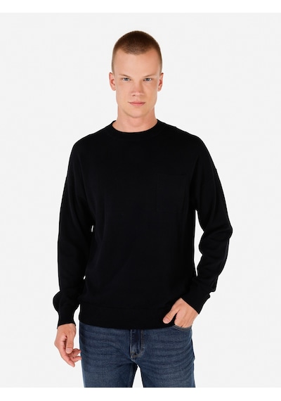 Colin's Colins Siyah Erkek Kazak Cl1071055 Q1.v2 Blk Siyah