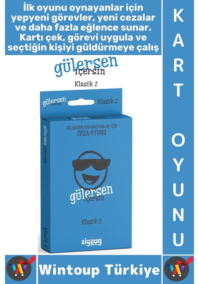 Oyun Eğlenceli Kız Erkek Grup Arkadaş Ortamı Komik Görev Ceza Kart Oyunu Gülersen İçersin-klasik 2