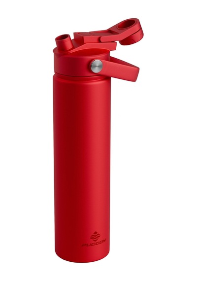 Puccon 750 Ml Kırmızı Paslanmaz Çelik Termos/matara/suluk