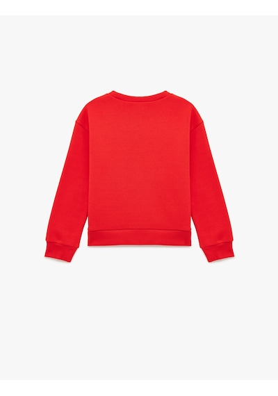 Koton Uzun Kollu Bisiklet Yaka Nakış Detaylı Şardonlu Sweatshirt Kırmızı 6wkg10618ak Kırmızı Koton Uzun Kollu Bisiklet Yaka Nakış Detaylı Şardonlu Sweatshirt Kırmızı 6wkg10618ak Kırmızı