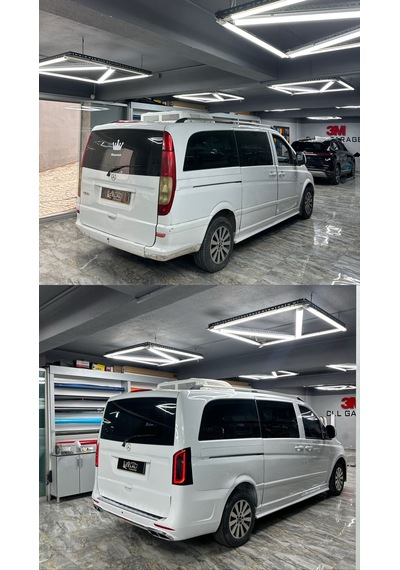 Mercedes V Klass Vito Viano 2006-2015 Uyumlu 2023 Maybach Yükseltme Dönüşüm Body Kit Seti-hazır Stok-kesme Yok