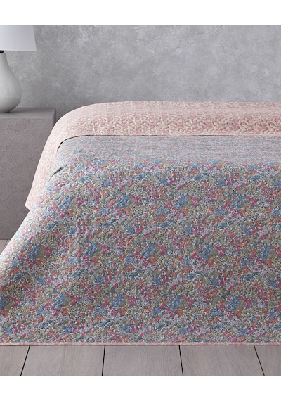 English Home Floral Serenade Çift Kişilik Çok Amaçlı Örtü 200x220 Cm Pembe Pembe