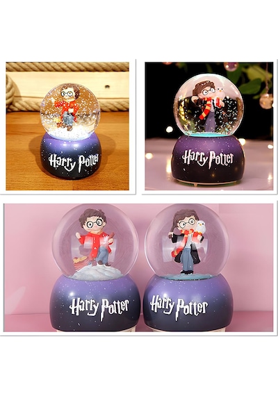 River World Orta Boy Müzikli Işıklı Kar Küresi Üflemeli Harry Potter