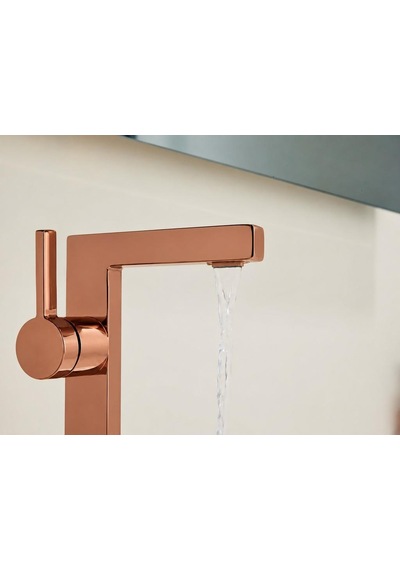 Sera Kısa Lavabo Bataryası Parlak Rose