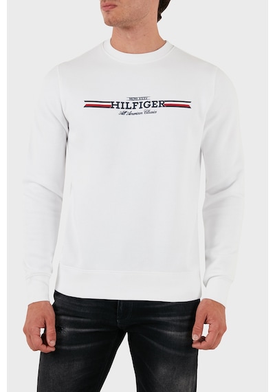 Tommy Hilfiger Erkek Sweat Mw0mw35530 Ybr Beyaz BEYAZ Beyaz