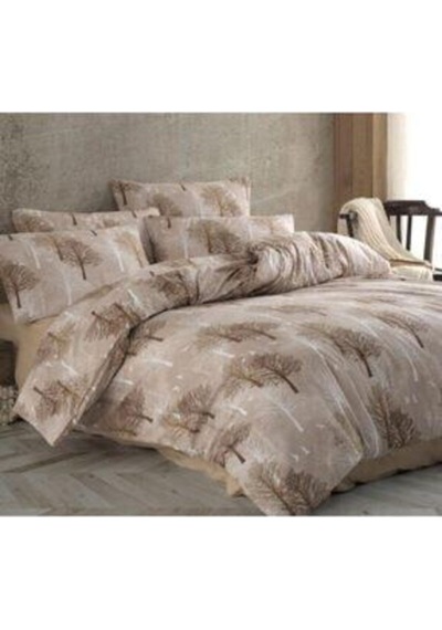 Üntaş Life Çift Kişilik Nevresim Seti 200x220 Çarşaf Yok Nevresim+2 Yastık Kılıfı S.kahve Ecağaç22