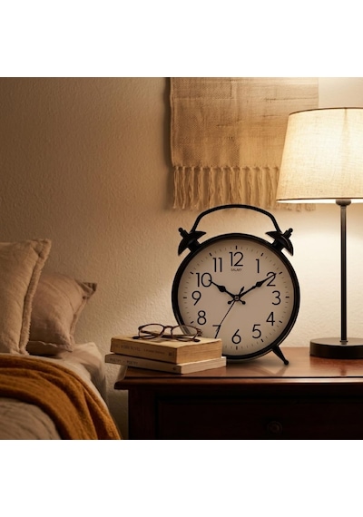 Modern Siyah Metal Duvar Saati, 30 Cm Büyük Boy, Sessiz Mekanizmalı, Dekoratif, Salon, Ev Ve Ofis İçin Diğer