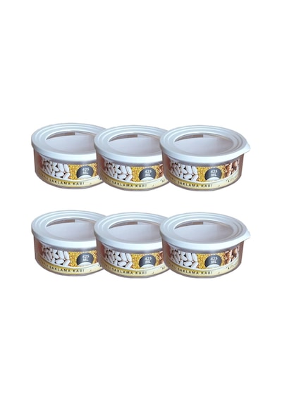 Yuvarlak Contalı Erzak Saklama Kabı 425 Ml 6 Lı Set Şeffaf Çok Renkli