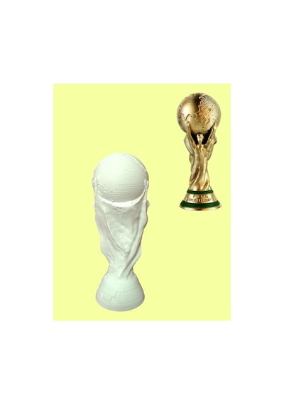 3d Fifa Dünya Kupası 15 Cm Boyama Seti - Kendin Boya Hobi Ve Etkinlik Seti - Akrilik Boya + 2 Fırça