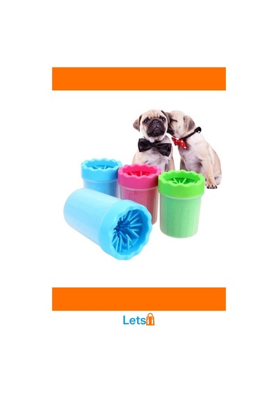 Yüksek Kaliteli Su Geçirmez Soft Gentle Köpek Pati Yıkama Aparatı