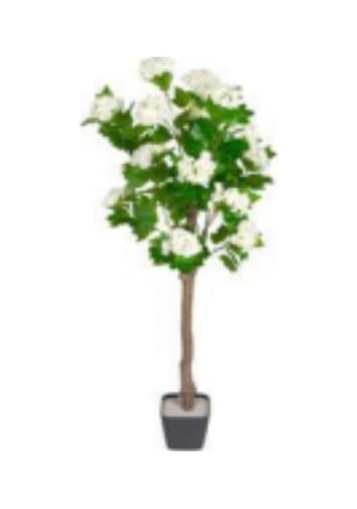 Yapay Leylak Ağacı 8 Çiçekli Mor-yeşil 125 Cm. Çok Renkli