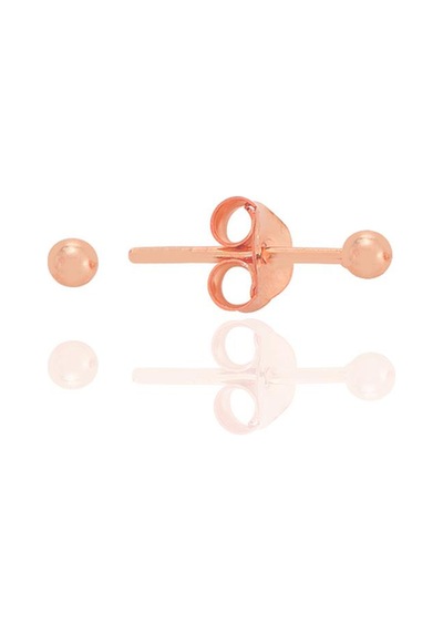 Gümüş Rose 2 Mm Gümüş Top Küpe Barcode Rose