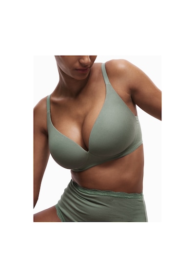 Marks & Spencer 3'lü Balensiz Pamuklu T-shirt Sütyeni Seti T33003276 Yeşil