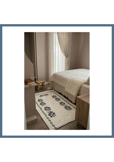 Buradabulabilirsin Kanaviçe Dijital Baskılı Kadife Tek Seccade 70x110cm Bbz Çok Renkli