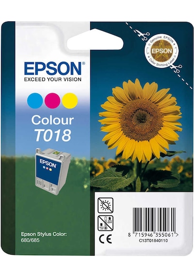 Epson T018 C13T01840120 Renkli Kartuş Color 680