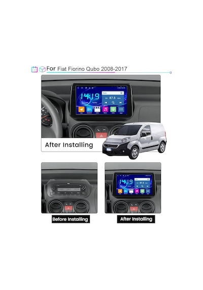 Fıat Fıorıno 2015+uyumlu Multimedya Navigasyon Usb Kamera Carplayer 4 Ram