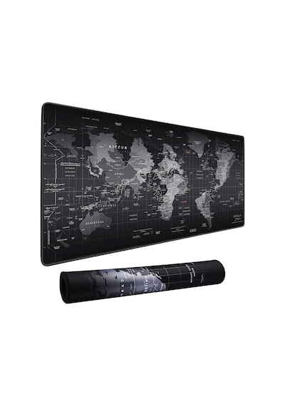 Mouse Pad Mouse Altlığı Büyük Mouse Pad 30x60 3mm Kaymaz Dünya Haritası Görselli