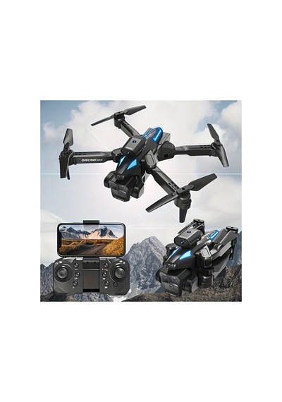 Çift Kameralı Engel Kaçınma Sensörlü Drone Uzaktan Kumandalı App Destekli Led Işıklı Quadcopter