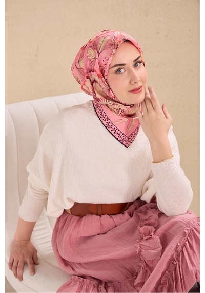 Silk Home Twill İpek Eşarp 11510-11 Pembe