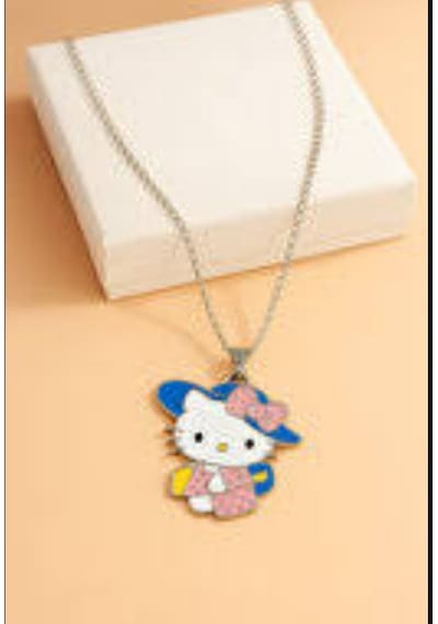 Beren Aksesuar Stainless Steel Hello Kitty Çelik Kolye Gold