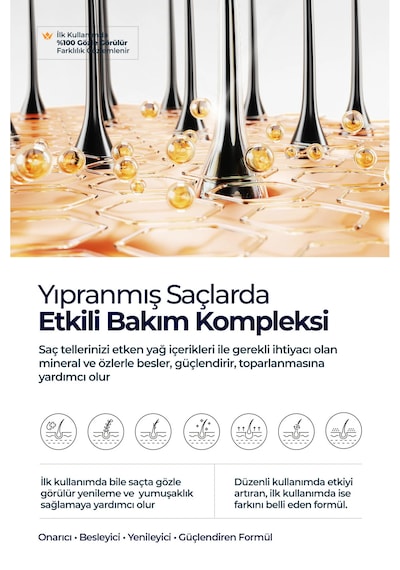 Hair Bomb Saç Bakım Yağı Yeniden Yapılandırıcı Ve Besleyici 125 Ml