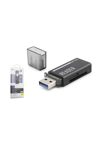 Usb Type-c 3.2 Gen1 Kart Okuyucu Sd Microsd 5 Gbps Siyah C306