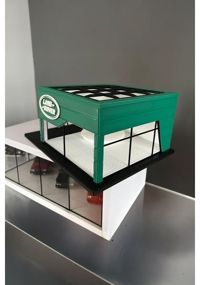 Land Rover Showroom Tasarımlı Dekoratif Diorama 1:64