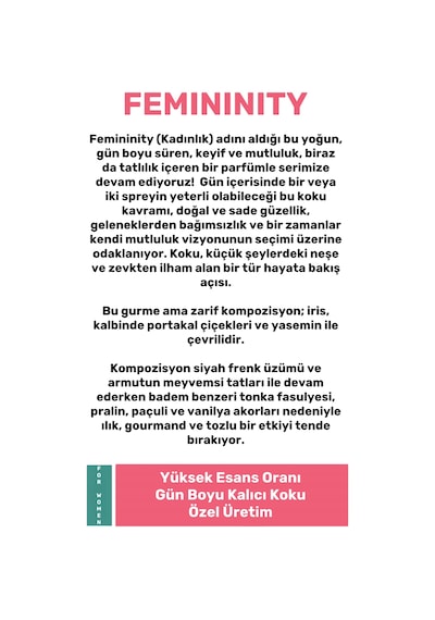 Green Path Femininity Kadın Parfüm EDC 50 ML