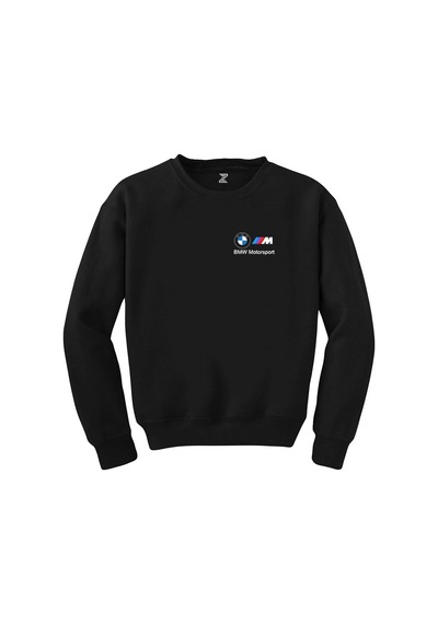 BMW Logo M Power Motorsport 2 Siyah Sweatshirt Siyah