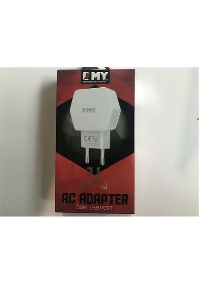 Elba Emy My-261 2.1mah 2usb Ev Şarj Kafa + Apple Uyumlu iPhone Kablo