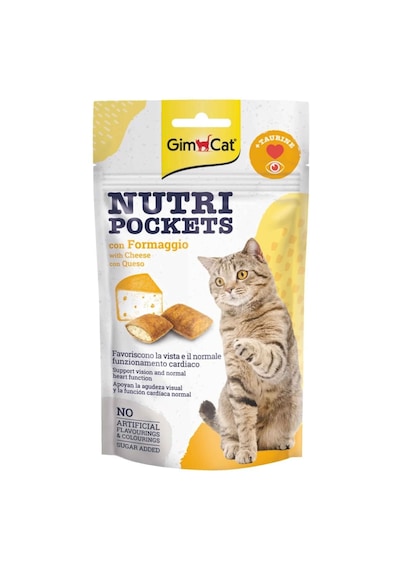 Gimcat Nutri Pockets Kedi Ödülü Peynir Taurin 60 G