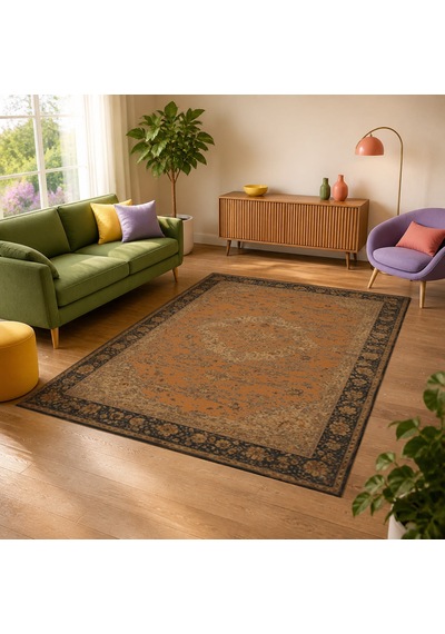 Kartela Halı Novi Halı Jüt Taban Dokuma Halı Bakır - 180 X 270 Cm