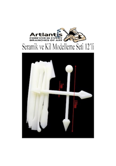 Seramik Kil Çömlek Modelleme Seti 12 Parça 1 Paket Polimer Kil Şekillendirici Modelaj Oyma Temizleme Marzipan Çiçek