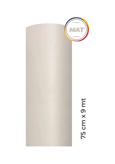Mat Beyaz Kendinden Yapışkanlı Kaplama Folyosu 75 Cm X 9 Mt