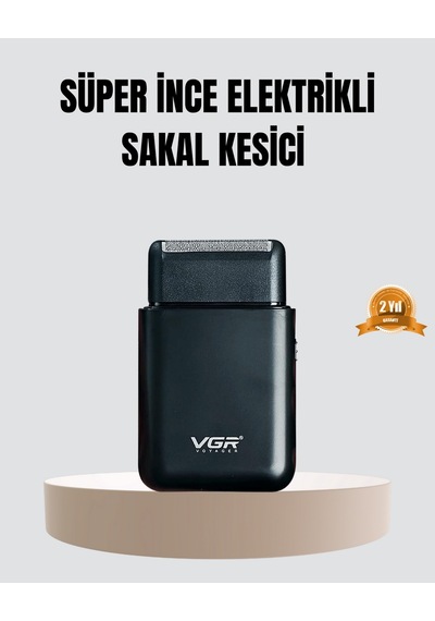 Techmrt Kompakt Şarjlı Tıraş Makinesi Çift Yönlü Bıçaklı 45 Dakika Kullanım Süreli