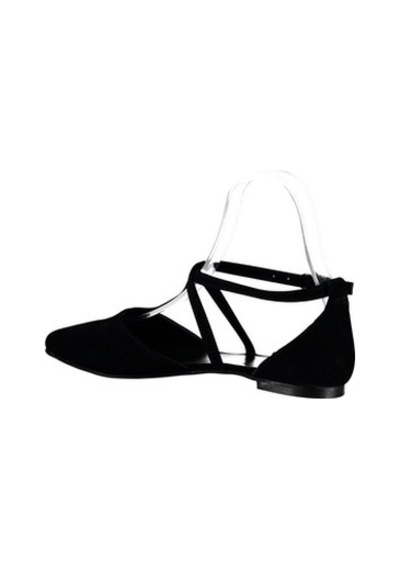 Fox Shoes Siyah Kadın Babet D726537302