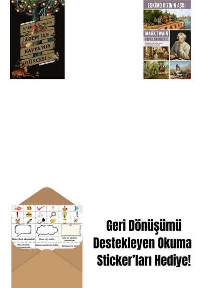 Adem İle Havva Nın Güncesi + Eskimo Kızının Aşkı + Okuma Sticker'ları