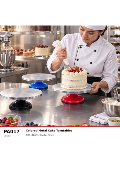 Fida Pasta Sıvama Standı Paslanmaz - Siyah