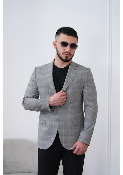 Dupont Classics Dupont Slim Fit Mono Yaka 6 Drop Çift Yırtmaç Keten Erkek Blazer Ceket - Nefes Alabilir Hafif Ceket Gri Dupont Classics Dupont Slim Fit Mono Yaka 6 Drop Çift Yırtmaç Keten Erkek Blazer Ceket - Nefes Alabilir Hafif Ceket Gri