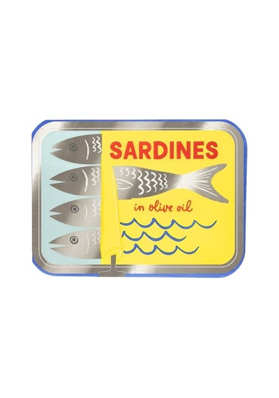 Meri Meri - Tinned Sardine Napkins - Sardalya Konservesi Şekilli Peçeteler - 16 Adet