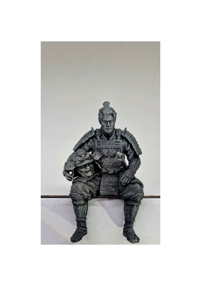 Oturan Samuray 10 Cm Figür