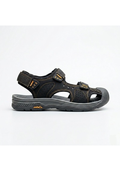 Voyager Önü Kapalı Erkek Rahat Hafif Kaydırmaz Taban Outdoor Sandalet E337 Siyah