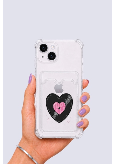 Apple iPhone Uyumlu 14 Kartlıklı Vinly Desenli Kılıf