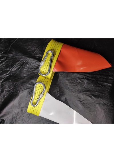 5 Metre Araç Çekme Halatı, 80 Gram Polyester, Çelik Vidalı Kancalar, 3 Ton Çekme Kuvveti, Renkli Güvenlik Bayrakl