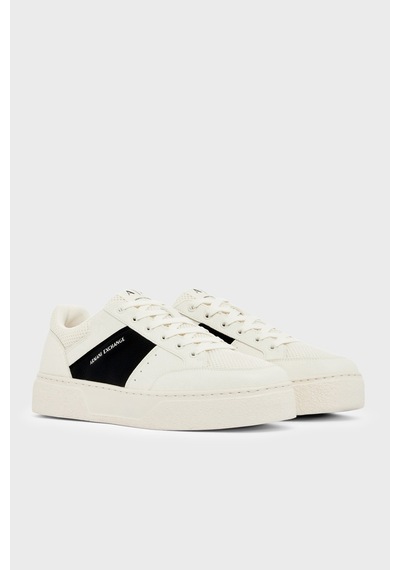 Armani Exchange Erkek Ayakkabı Xm002627 Af22831 M0017 Siyah-beyaz SİYAH-BEYAZ
