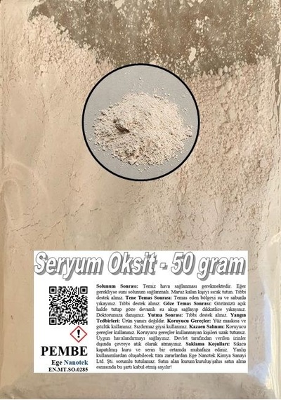 Cam Çizik Giderici Pembe Seryum Oksit - 50 GRAM Cam Çizik Giderici Pembe Seryum Oksit - 50 GRAM