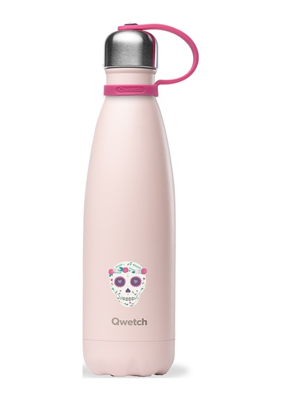 Qwetch Qk9003 Kids Isı Yalıtımlı 500 ML Termos - Kafatası Des Çok Renkli