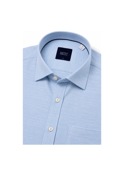 Kamer Erkek Klasik Tek Cepli Uzun Kol Gömlek 4050 Bgl-st05498 Mavi